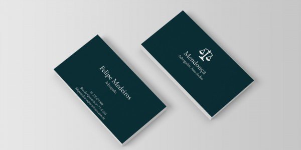 Modelo 2 de cartão de visitas para advogado