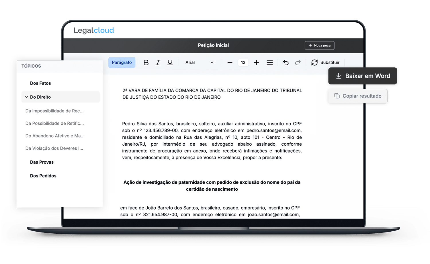Redação de peças com IA na Legalcloud Redação de peças com IA na Legalcloud