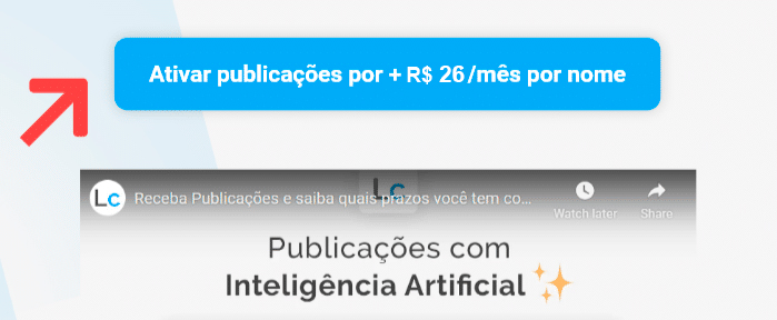 Ativar Publicações no checkout